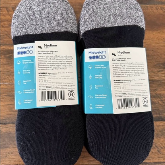 Bombas Women's Cushioned No Show Sock 8-Pack - Picture 2 of 2